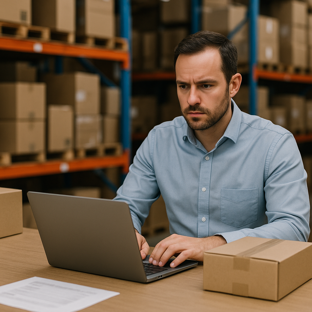 Webshopeigenaar die alles leert over e-commerce logistiek