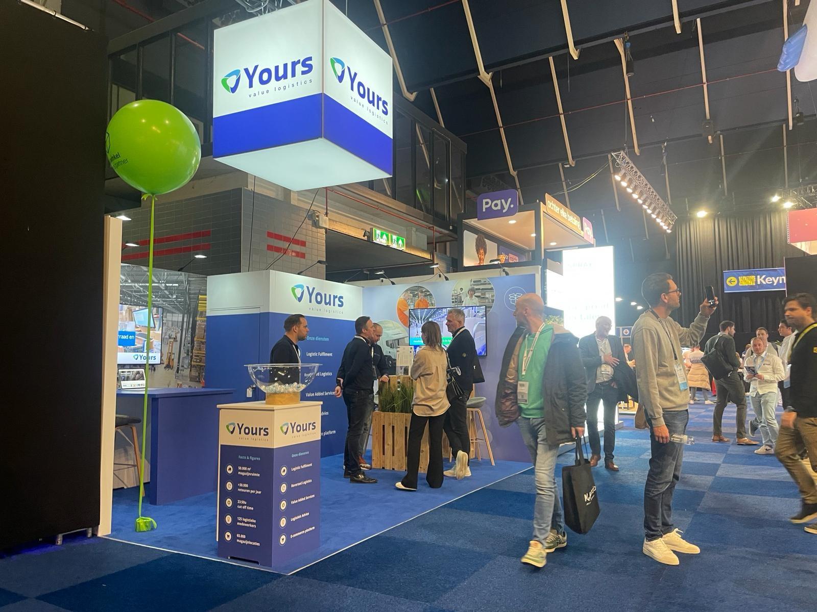 Foto van de stand van Yours Value Logistics op de Webwinkel Vakdagen 2024